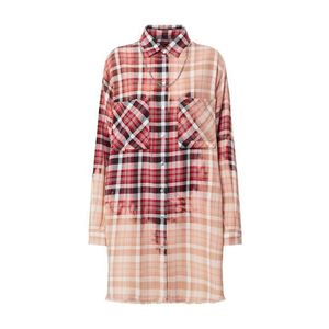 DIESEL Rochie tip bluză 'D-SUPER-G' roșu / negru / roz imagine