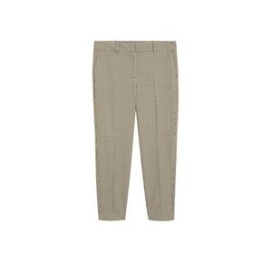 MANGO Pantaloni cu dungă maro / negru / bej imagine