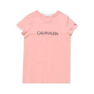 Calvin Klein Jeans Tricou 'INSTITUTIONAL' negru / roz deschis imagine