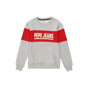 Pepe Jeans Bluză de molton 'Keith' gri amestecat / roșu / alb imagine