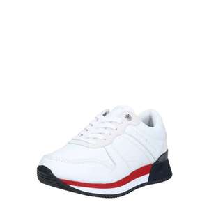 TOMMY HILFIGER Sneaker low alb / navy / roșu imagine