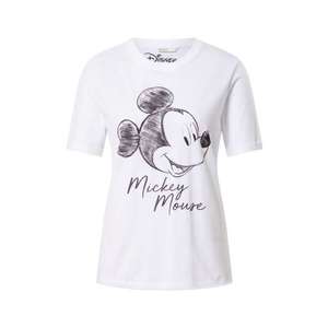 ONLY Tricou 'MICKEY VINTAGE FACE' alb / gri metalic imagine
