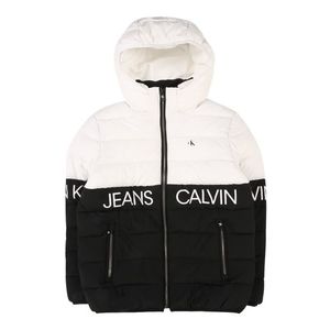 Calvin Klein Jeans Geacă de primăvară-toamnă alb / negru imagine