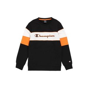 Champion Authentic Athletic Apparel Bluză de molton negru / alb / portocaliu imagine