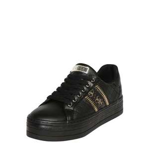 GUESS Sneaker low negru / auriu / maro imagine
