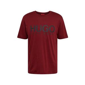 HUGO Tricou 'Dolive 204' roșu vin / gri imagine