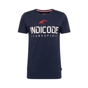 INDICODE JEANS Tricou navy / alb / roșu imagine