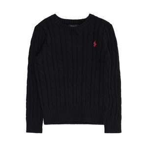 POLO RALPH LAUREN Pulover 'CABLE' roz / navy imagine