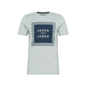 JACK & JONES Tricou gri / albastru închis imagine