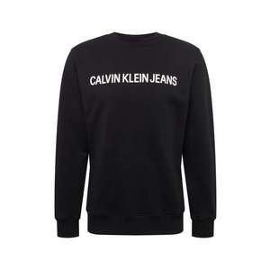 Calvin Klein Jeans Bluză de molton negru imagine