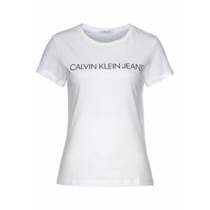 Calvin Klein Jeans Tricou 'INSTITUTIONAL LOGO' alb imagine