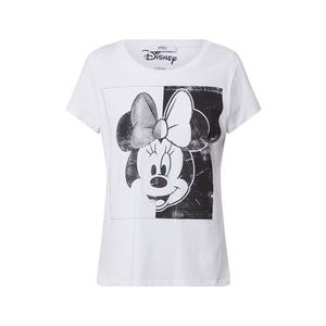 ONLY Tricou 'ONLMICKEY MINNIE FACE S/S T' negru / alb imagine