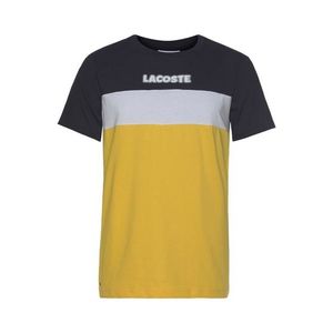LACOSTE Tricou galben / alb / negru imagine