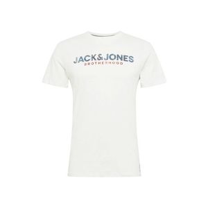 JACK & JONES Tricou roșu / offwhite / denim albastru imagine