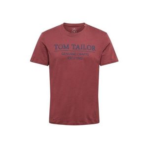 TOM TAILOR Tricou roşu închis / navy imagine