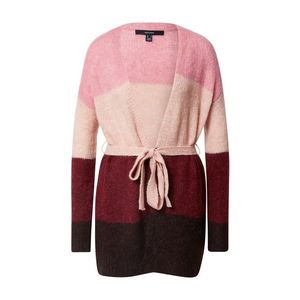 VERO MODA Geacă tricotată 'Isabella' bordeaux / roz / maro imagine