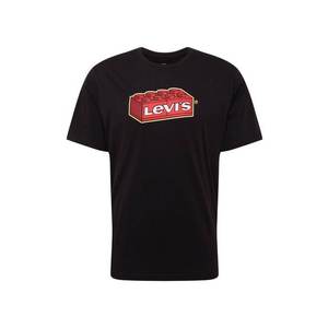 LEVI'S Tricou alb / negru / roșu imagine