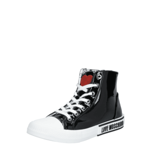 Love Moschino Sneaker înalt negru / roșu imagine