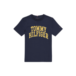 TOMMY HILFIGER Tricou navy / galben / alb imagine