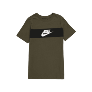 Nike Sportswear Tricou kaki / verde închis / alb imagine