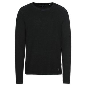 Only & Sons Pulover 'onsDAN 7 STRUCTURE CREW NECK NOOS' negru imagine