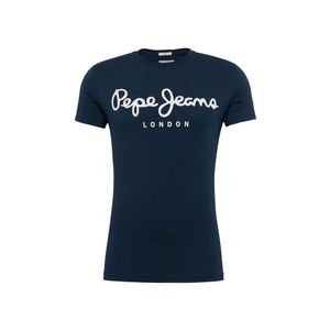 Pepe Jeans Tricou 'ORIGINAL STRETCH' albastru noapte / alb imagine