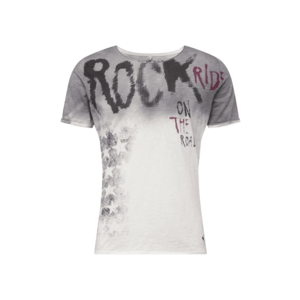 Key Largo Tricou 'Rocky' gri / bej / gri grafit / rubiniu imagine
