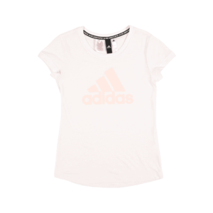 ADIDAS PERFORMANCE Tricou funcțional 'YOUNG GIRLS MUST HAVE BATCH OF SPORT TEE' alb / roz pastel imagine