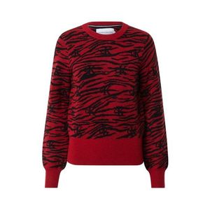 Calvin Klein Jeans Pulover 'ZEBRA' negru / roșu imagine