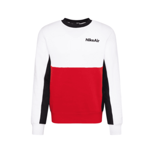 Nike Sportswear Bluză de molton roșu / alb / negru imagine
