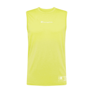 Champion Authentic Athletic Apparel Tricou galben neon / alb imagine