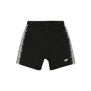 4F Pantaloni sport negru / alb imagine
