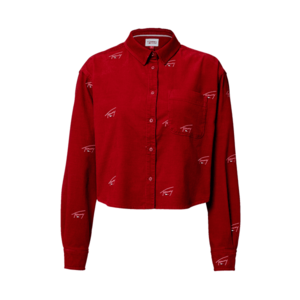 Tommy Jeans Bluză 'Critter' alb / navy / roșu rubin imagine