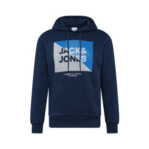 JACK & JONES Bluză de molton 'LAMBO' navy / albastru cer / alb imagine