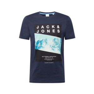 JACK & JONES Tricou albastru noapte / albastru deschis imagine