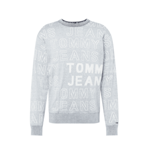 Tommy Jeans Bluză de molton gri / alb imagine