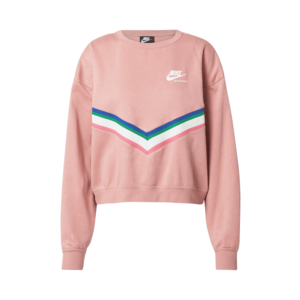 Nike Sportswear Bluză de molton roze / alb / verde / albastru imagine