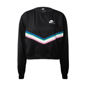 Nike Sportswear Bluză de molton negru / roz / alb / albastru / verde imagine