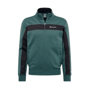 Champion Authentic Athletic Apparel Bluză cu fermoar sport negru / verde imagine