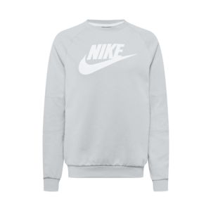 Nike Sportswear Bluză de molton alb / gri deschis imagine