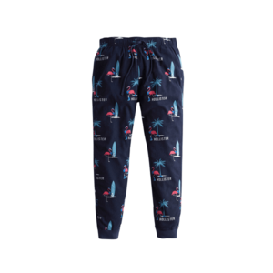HOLLISTER Pantaloni de pijama navy / alb / roz / albastru deschis imagine
