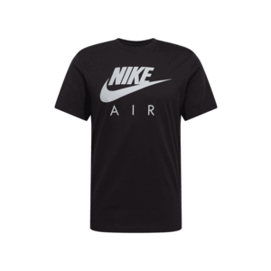 Nike Sportswear Tricou negru / gri argintiu imagine