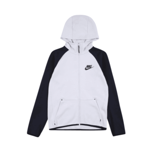 Nike Sportswear Jachetă fleece negru / alb imagine