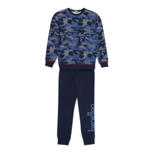 UNITED COLORS OF BENETTON Pijamale albastru închis / albastru deschis / bej / roșu imagine