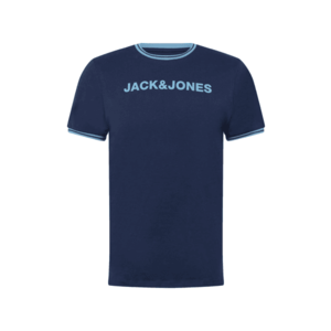 JACK & JONES Tricou 'CLEAN' navy / albastru deschis imagine