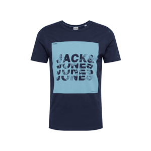 JACK & JONES Tricou 'FURY' navy / albastru deschis imagine