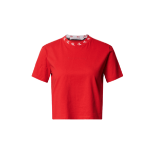 Calvin Klein Jeans Tricou 'CK LOGO TRIM SS TEE' roșu imagine