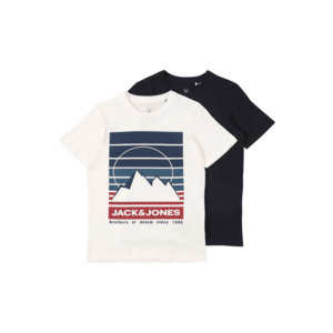 Jack & Jones Junior Tricou 'DEHSEL' offwhite / navy / culori mixte imagine
