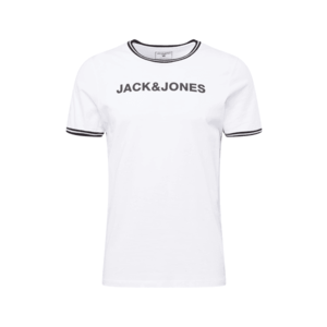 JACK & JONES Tricou 'CLEAN' alb / navy imagine