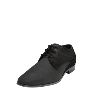 bugatti Pantofi cu șireturi gri închis / negru imagine